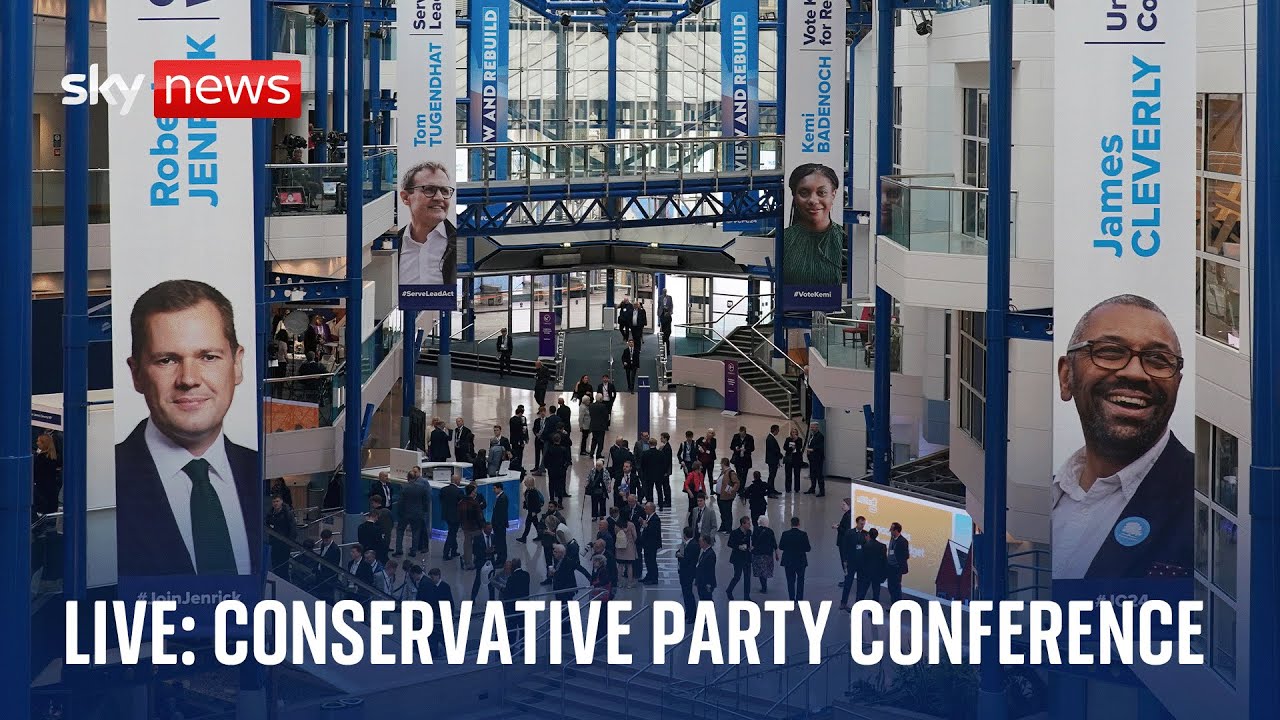Conservative Party Conference Day one – former PM Rishi Sunak delivers a farewell speech