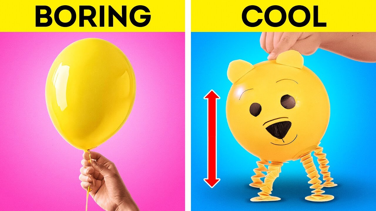 CREATIVE BALLOON CRAFTS WITH NANO TAPE 🎈 DIY FIDGETS