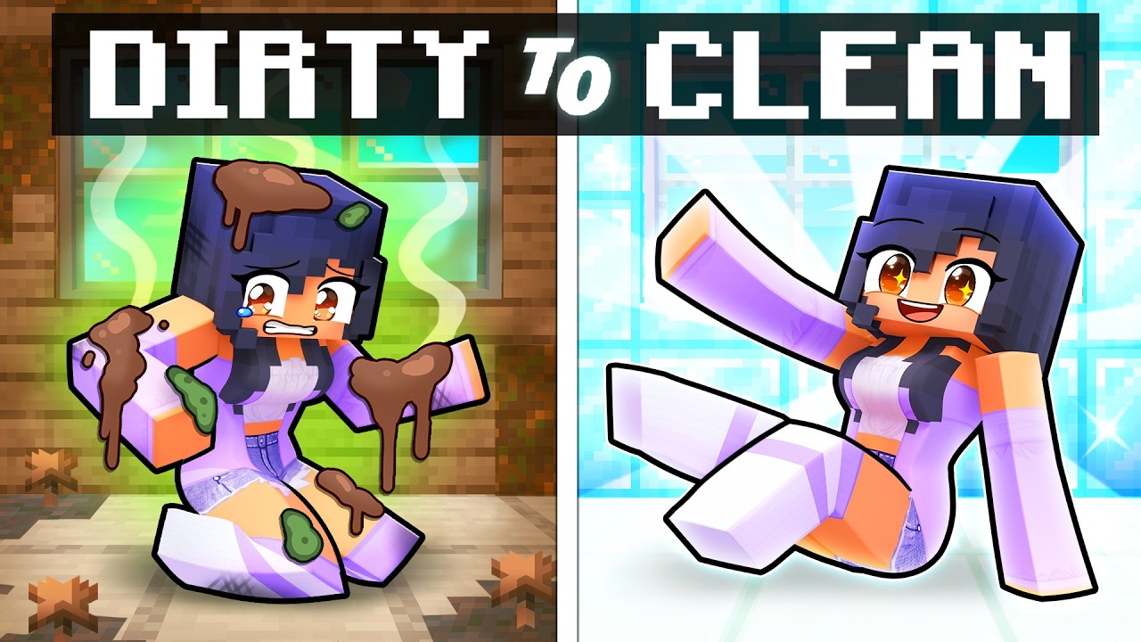 DIRTY to CLEAN in Minecraft!