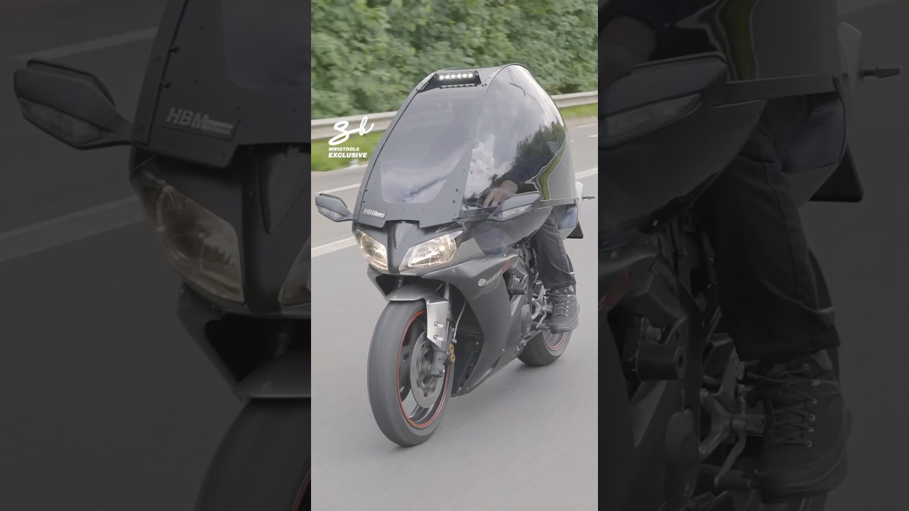 Does this mean I don’t have to wear a helmet anymore…? 😅 #motorbike #roof #vehicle