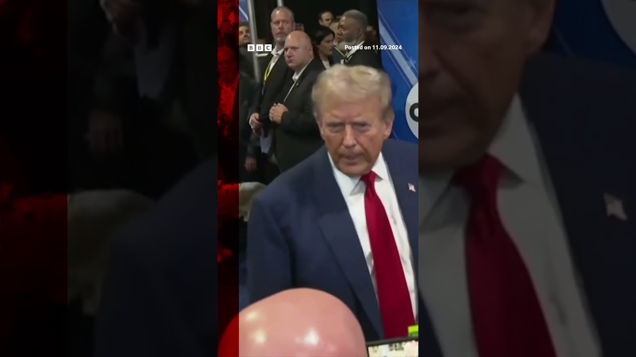 Donald Trump was also asked about Taylor Swift’s endorsement of Kamala Harris. #USElection #BBCNews