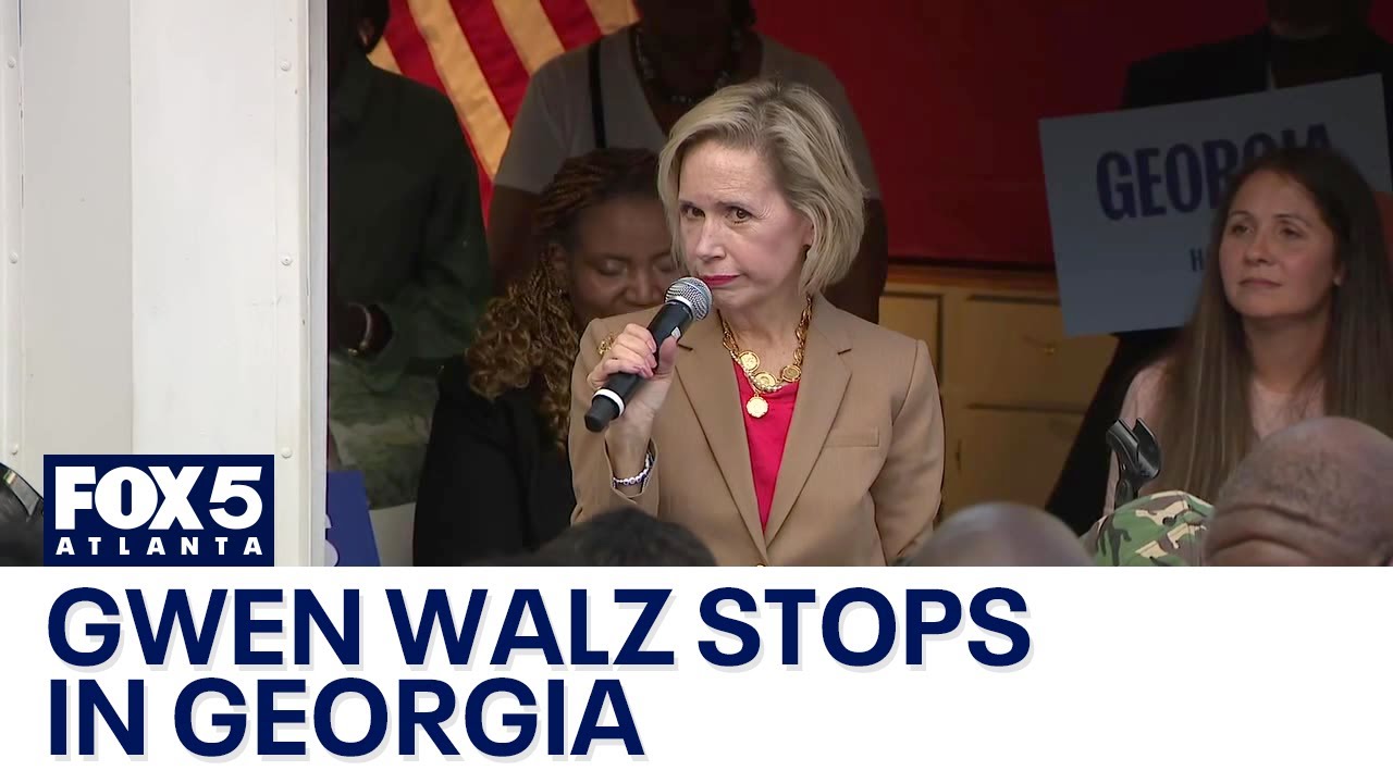 FULL: Gwen Walz in Georgia to Trump-Vance: ‘Please mind your own business’ | FOX 5 News