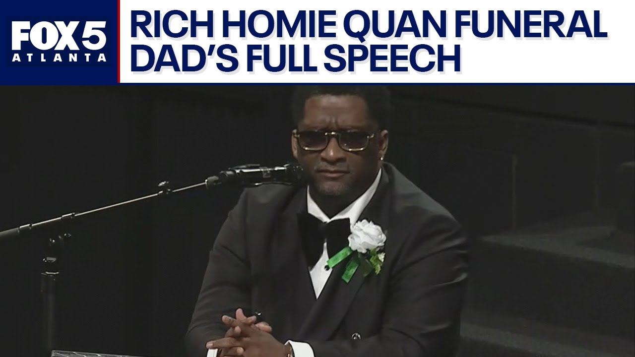 FULL SPEECH: Corey Lamar’s emotional goodbye to his son Rich Homie Quan | FOX 5 News