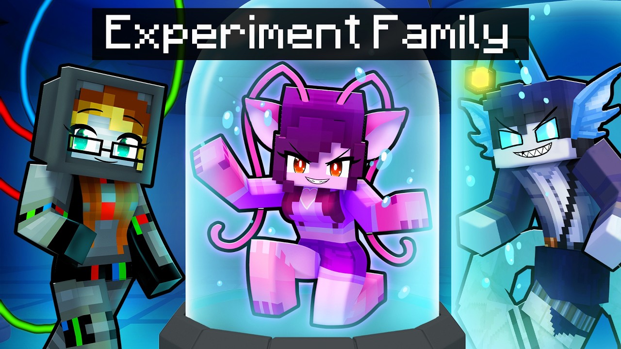 Having an EXPERIMENT FAMILY in Minecraft!