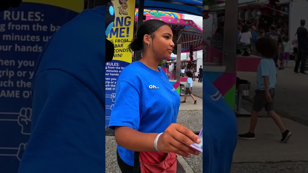 He tried to beat THIS carnival game 🥺❤️