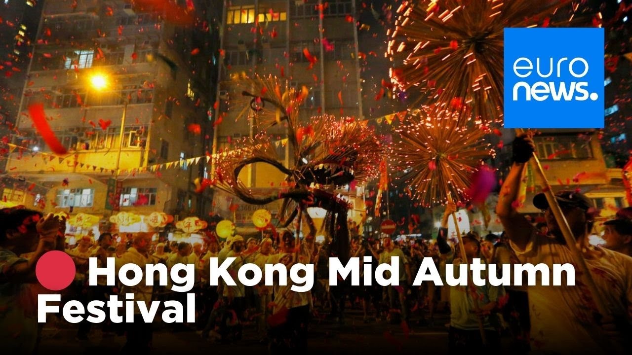 🔴 Hong Kong: Dragon Parade at the Mid-Autumn Festival | euronews 🇬🇧
