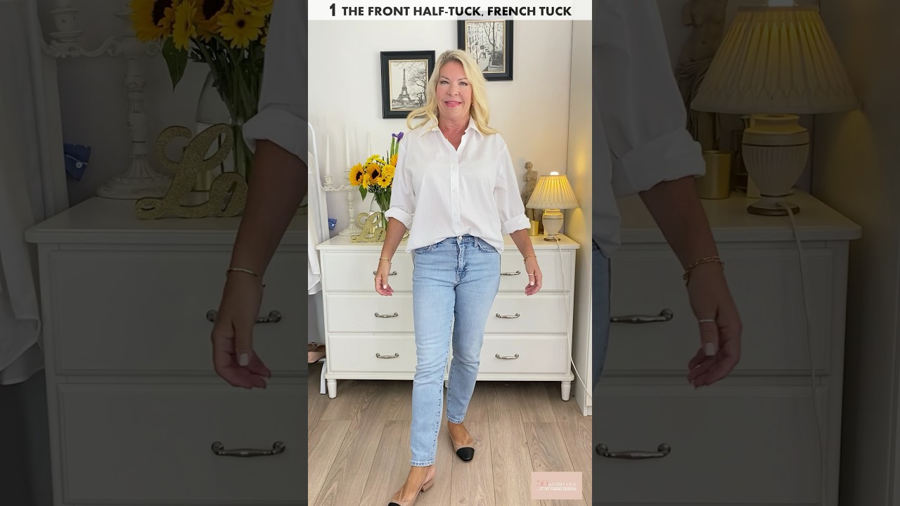 HOW TO HALF TUCK A SHIRT FOR WOMEN