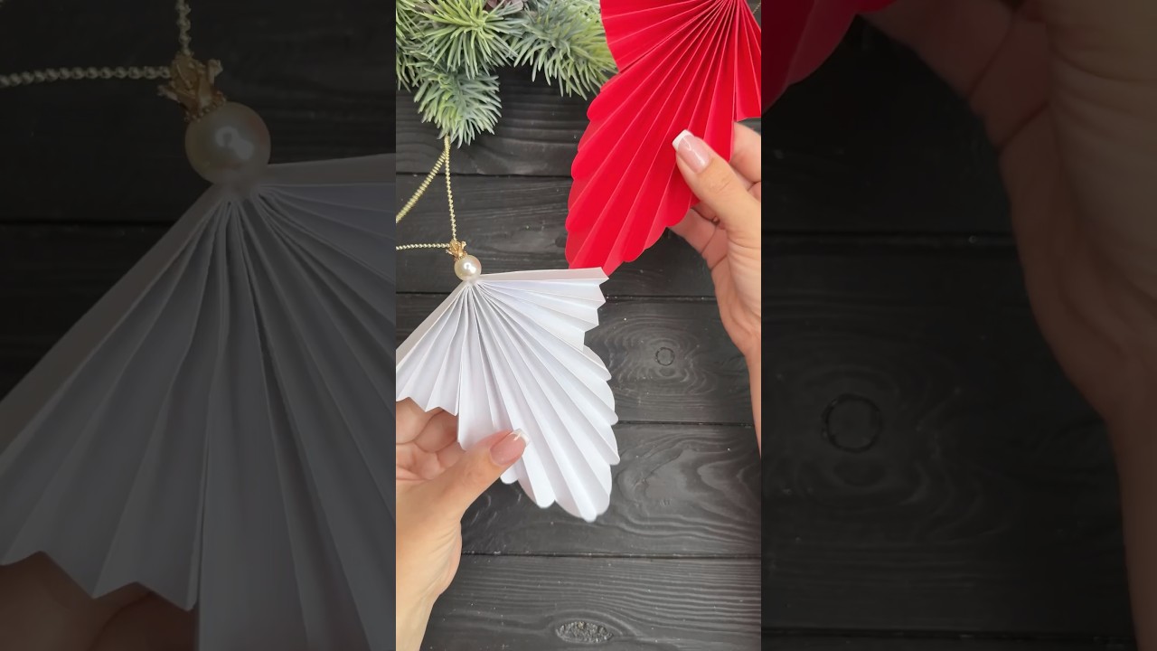 How to make Easy Christmas Paper Angel #shorts