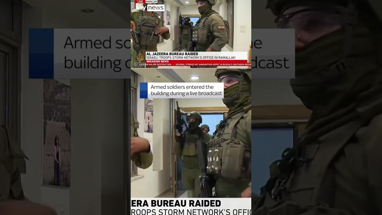 Israeli troops raid Al Jazeera office