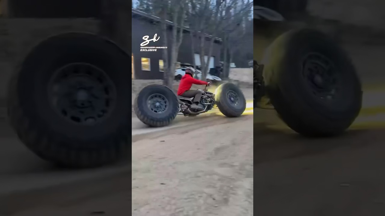 It’s like the homemade version of a Tron bike! 😱 #bike #tron #vehicle