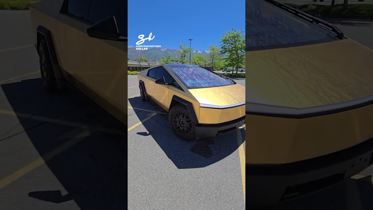 Just when I thought the Cybertruck couldn’t get any better…😍 #tesla #cybertruck #vehicle
