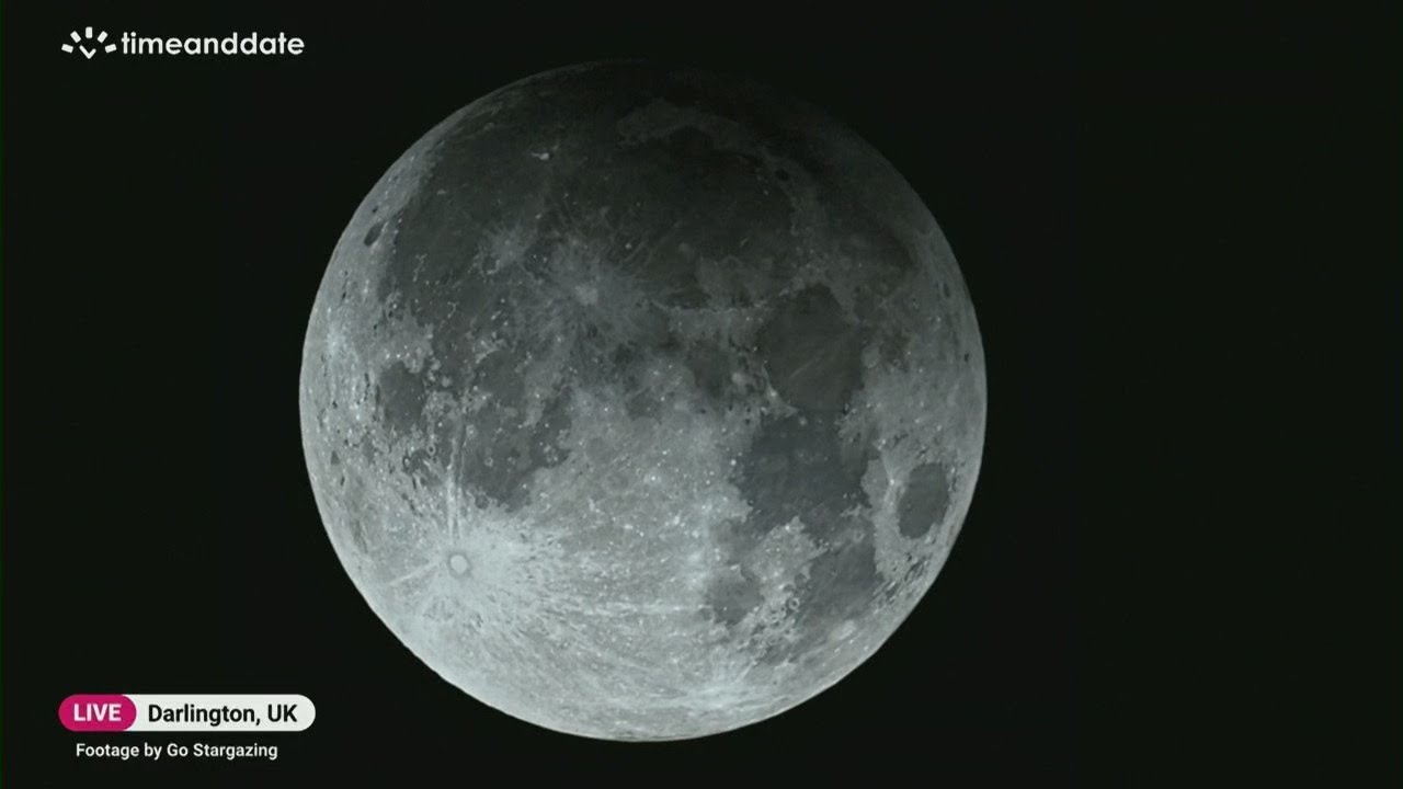 LIVE: Partial lunar eclipse, Supermoon September 2024
