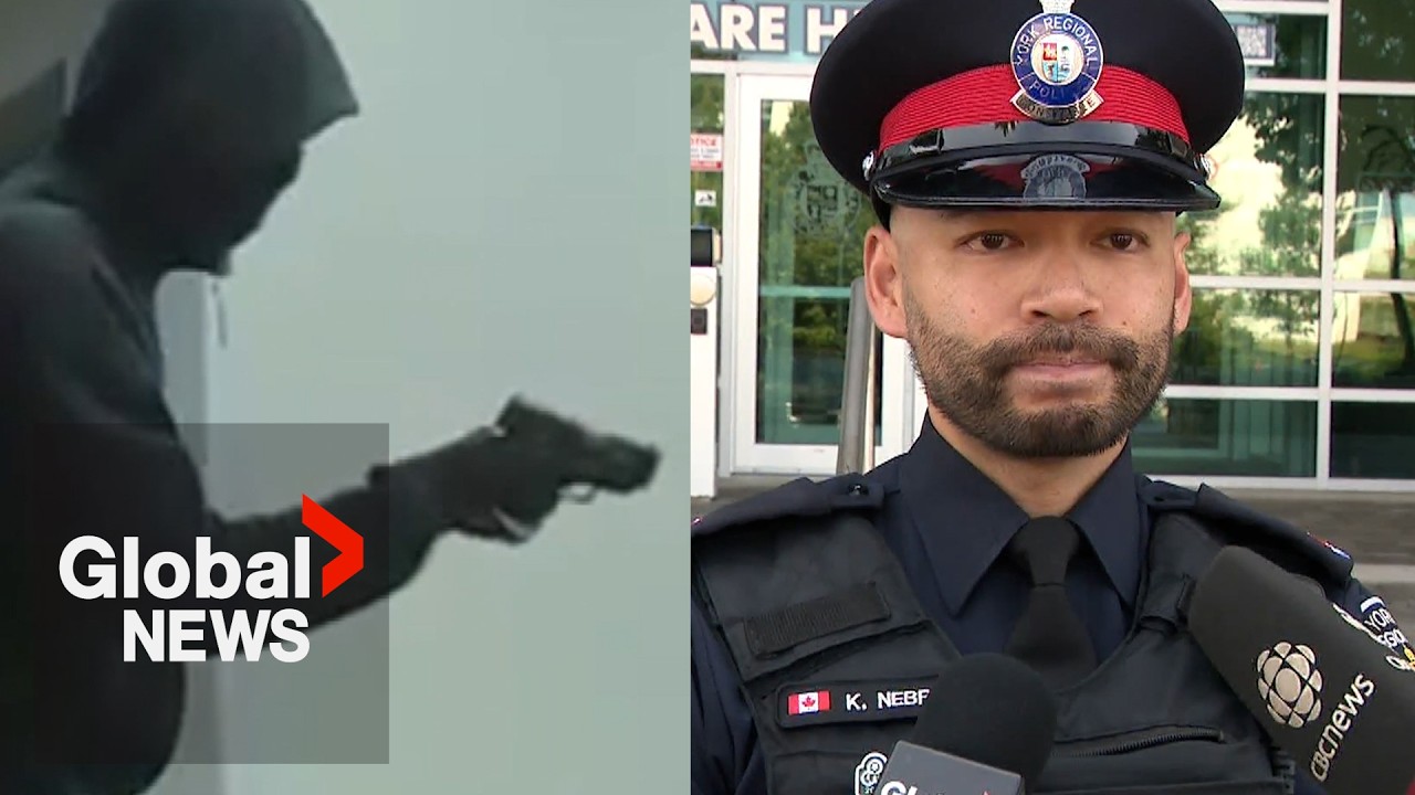 Markham home invasion: Suspect waves gun during break-in, surveillance footage shows