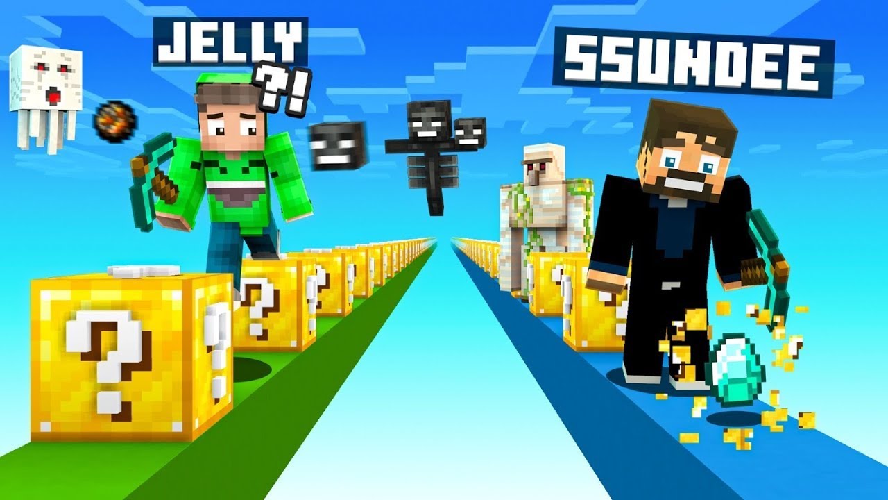 Minecraft LUCKY BLOCK BATTLE vs. SSUNDEE!
