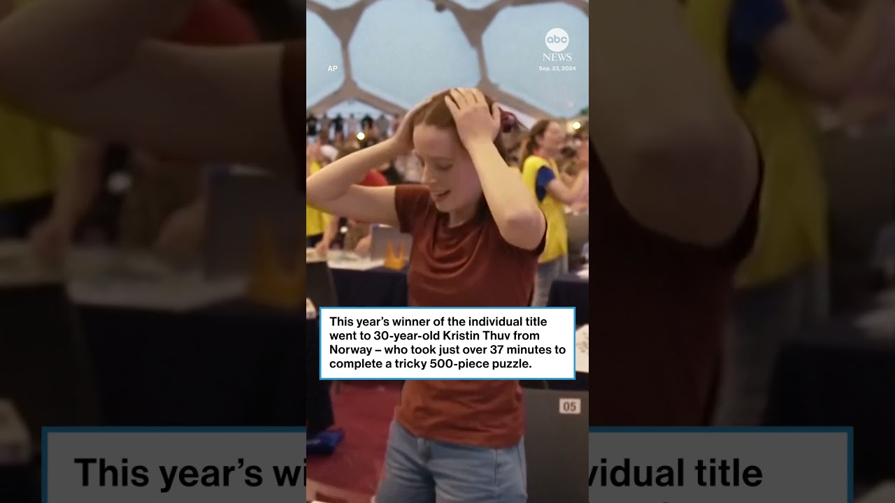 Need for speed at World Jigsaw Championships – ABC News