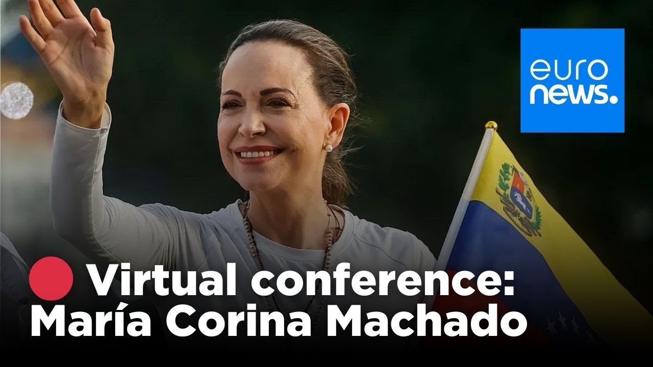 Opposition leader María Corina Machado in virtual press conference | euronews 🇬🇧