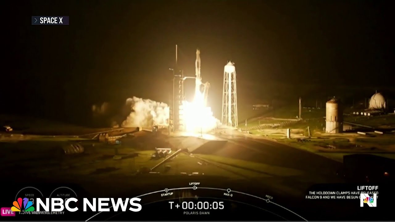 Polaris Dawn launches with all-civilian crew