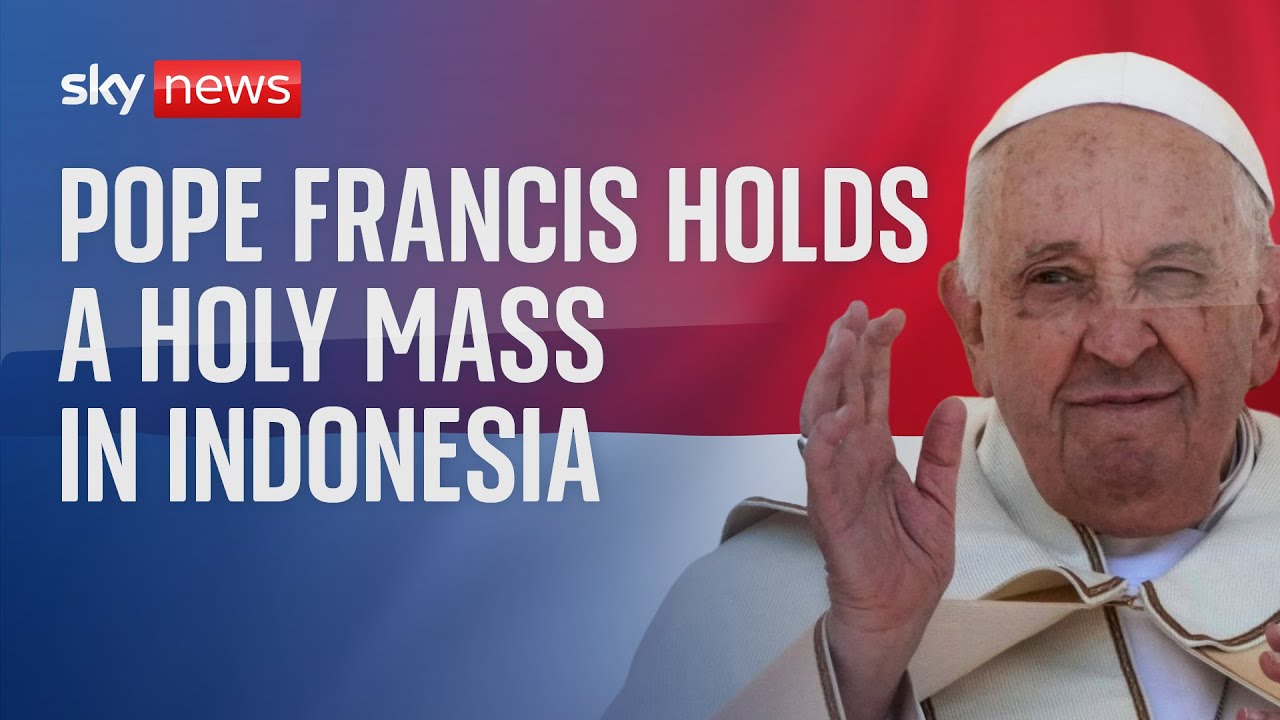 Pope Francis holds holy mass in Indonesia