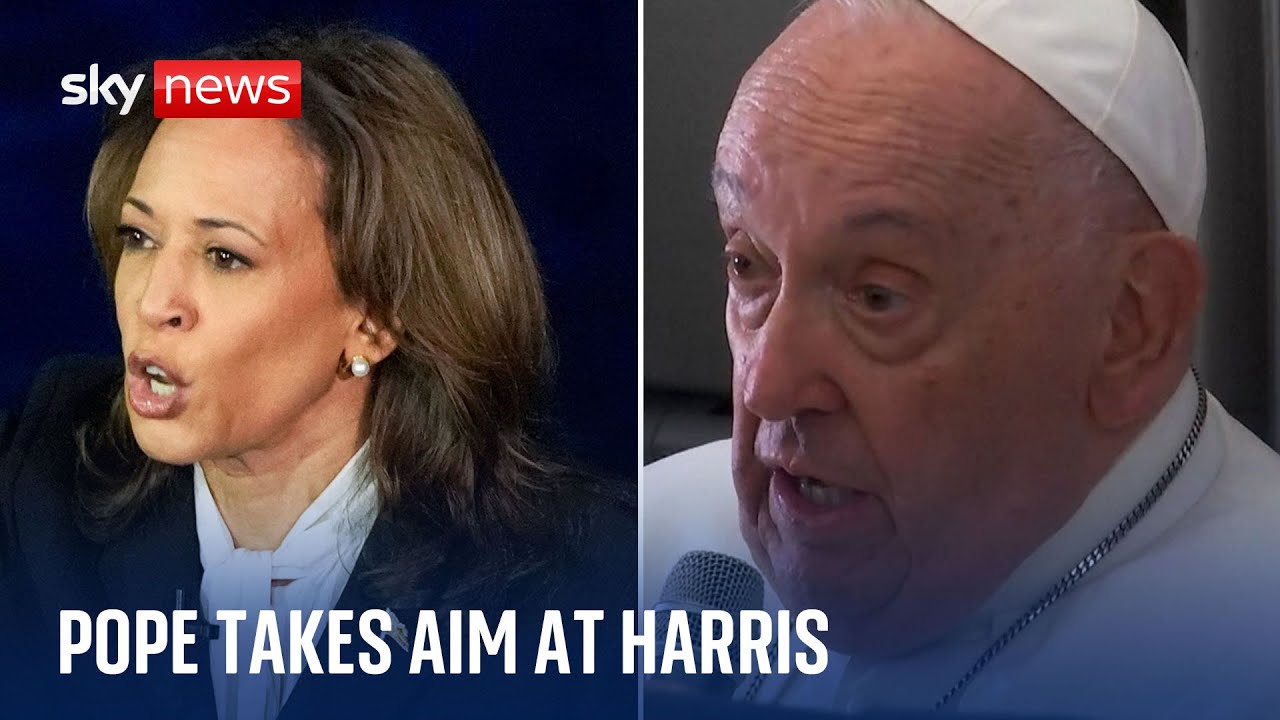 Pope likens Kamala Harris to ‘one who kills children’ while Trump is committing a ‘grave’ sin