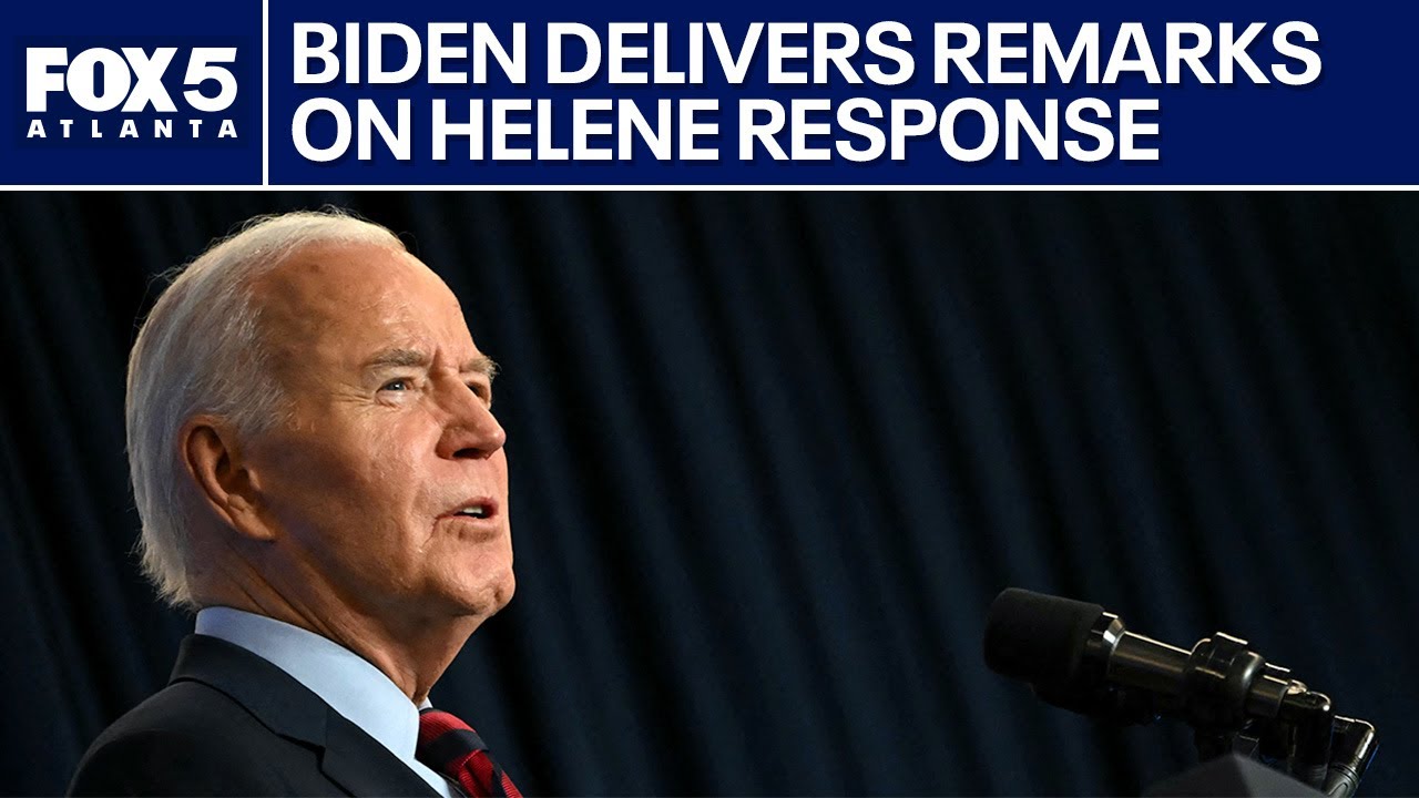 President Biden delivers remarks on Helene response