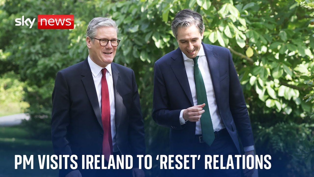 Prime minister Sir Keir Starmer visits Republic of Ireland for ‘reset’ in relations