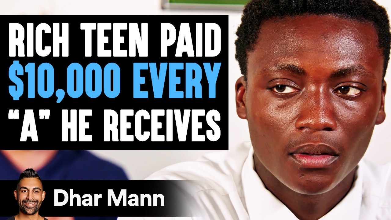RICH TEEN Paid $10,000 EVERY “A” He Receives | Dhar Mann Studios