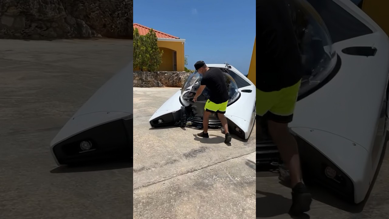 Sergi got to drive a supercar-style submarine…😧 #submarine #rarevehicles #sbxcars