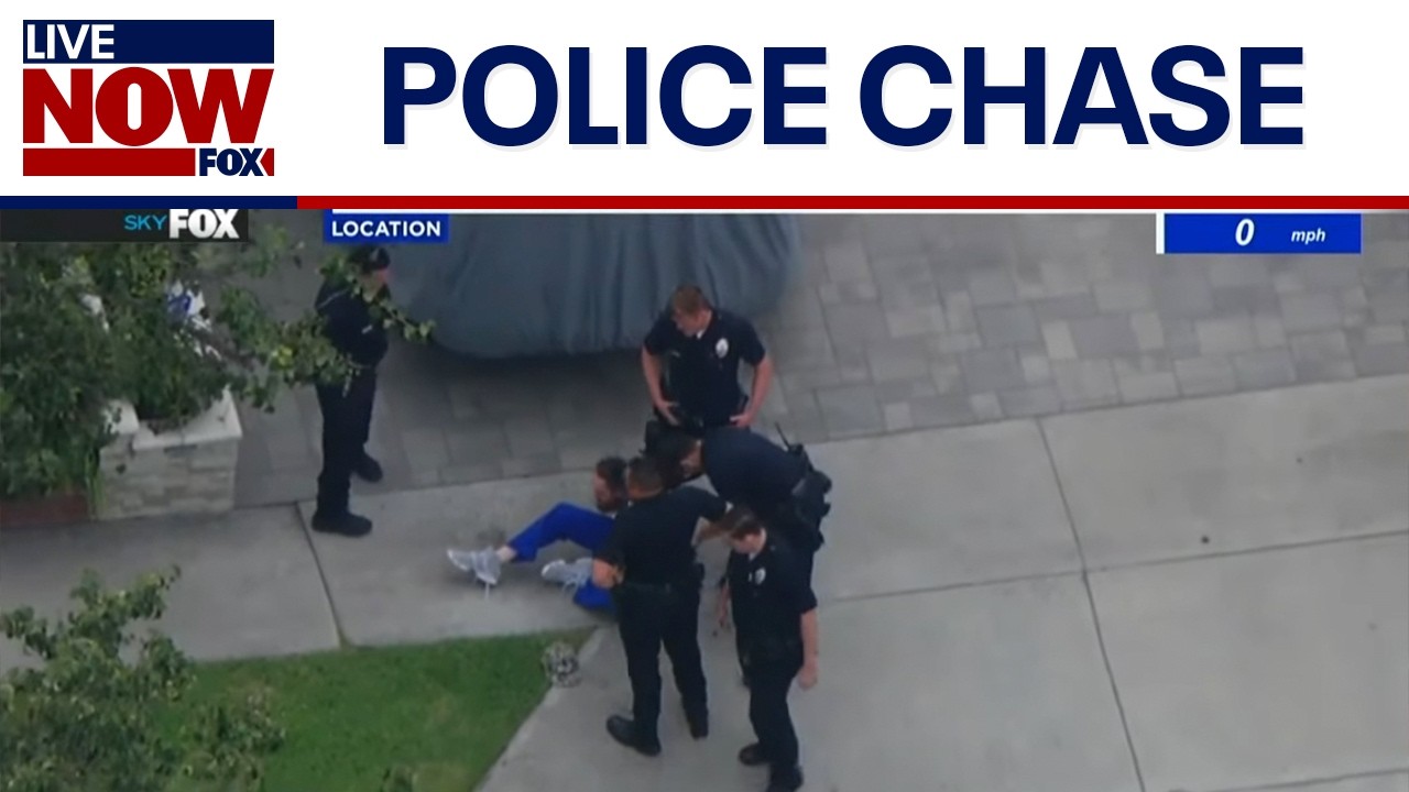 Stolen Car Chase: Suspect flees on foot after dangerous police pursuit