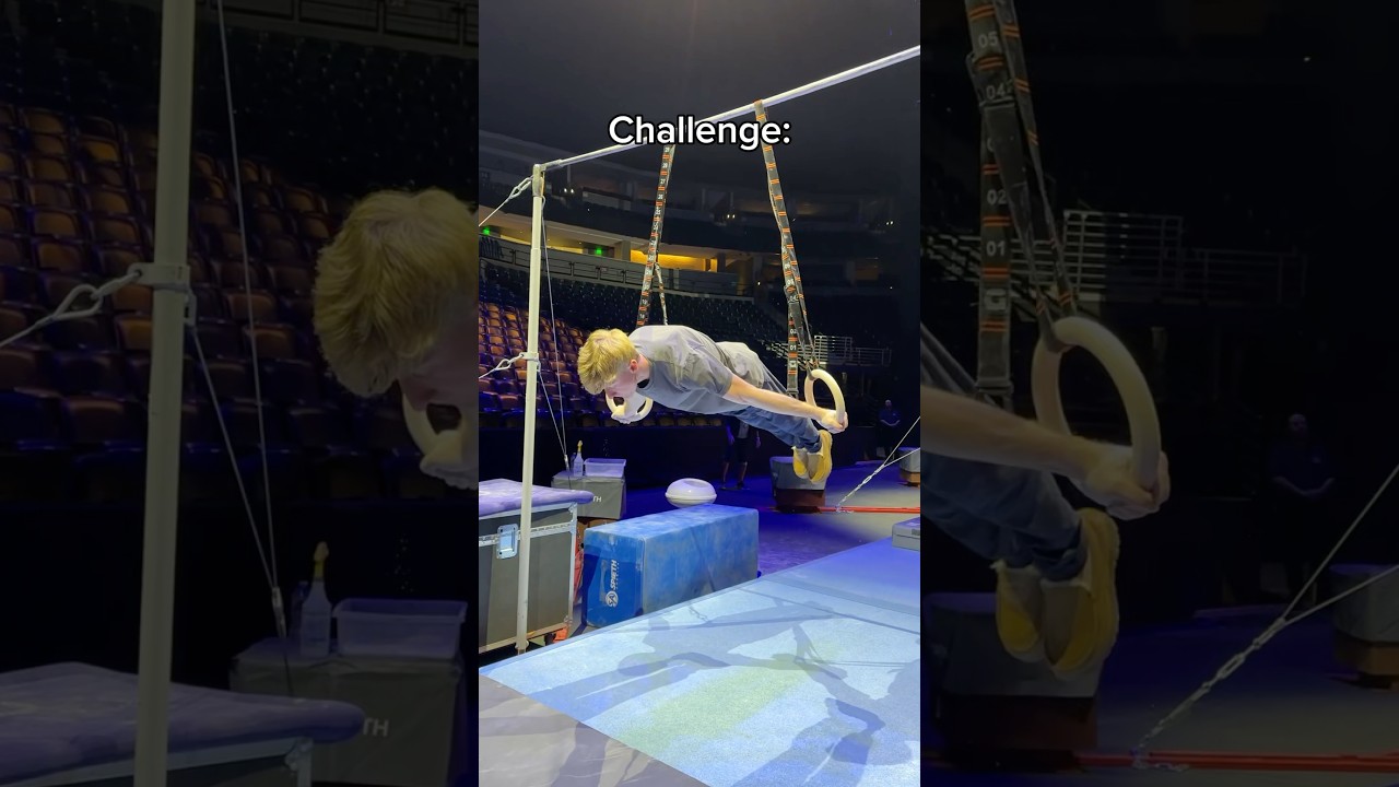 Strength test! 😳 #gymnastics #gymnast #sports #rings #calisthenics #maltese #strength #sport#muscle