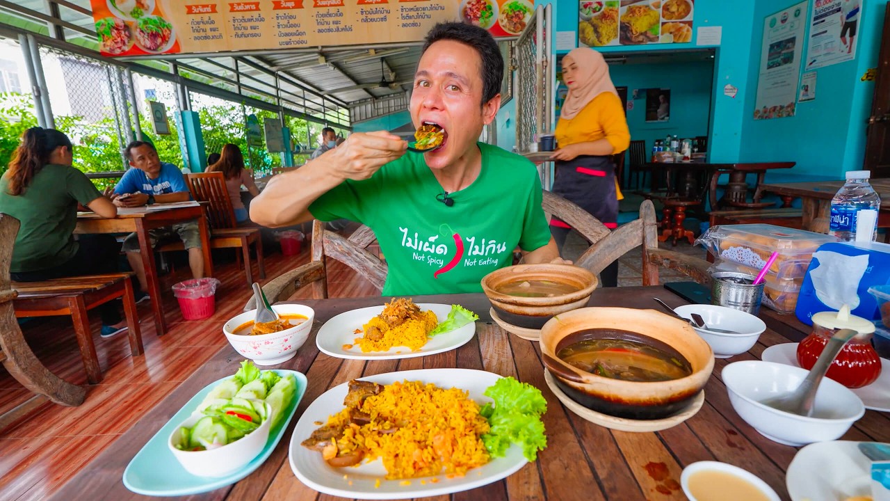 Thai Street Food!! 🇹🇭 Biryani + MASSAMAN CURRY – Must Eat in Krabi, Thailand!!