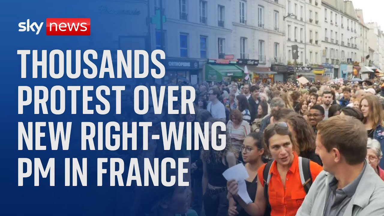 Thousands protest over Michel Barnier’s appointment as prime minister in France