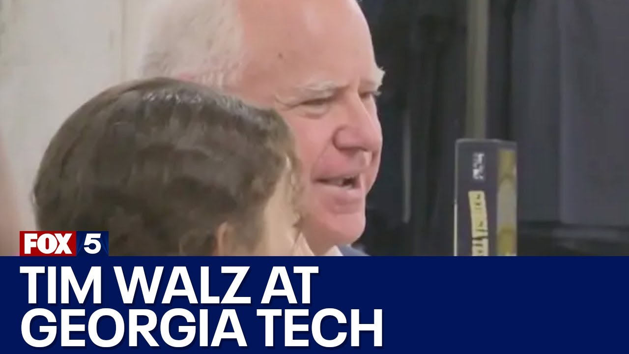 Tim Walz hits Atlanta a day after JD Vance | FOX 5 News