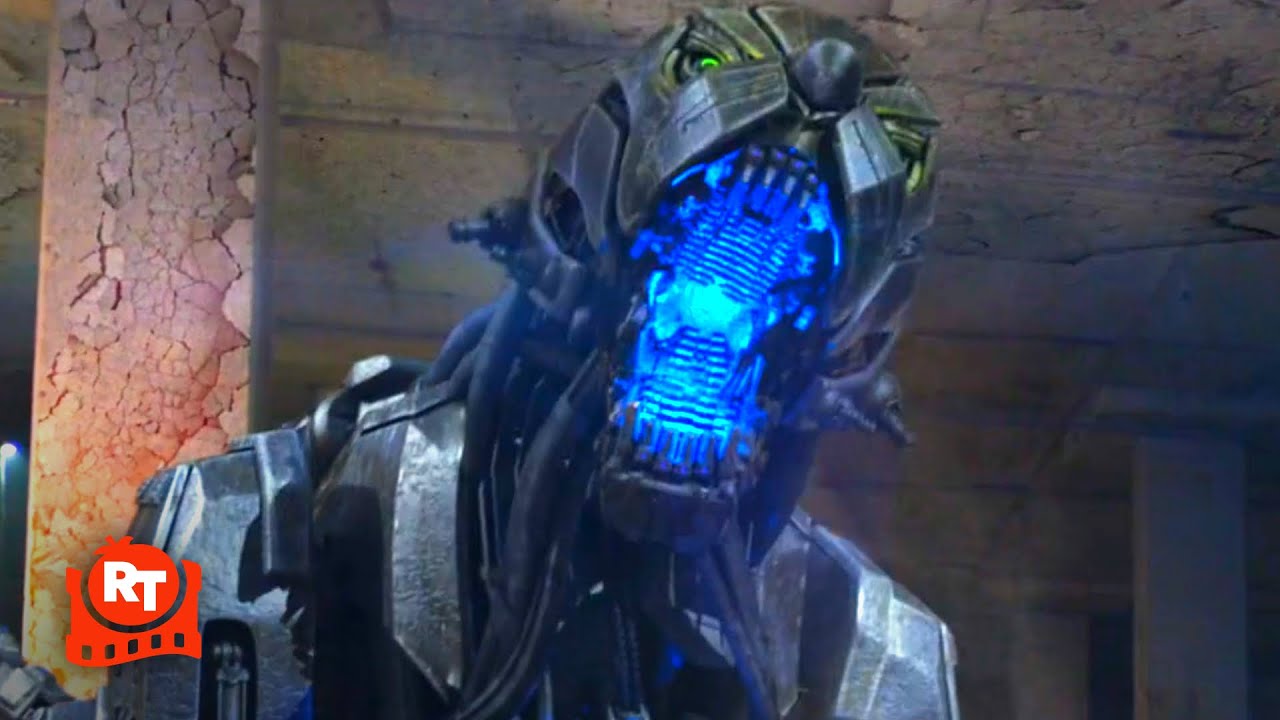 Transmorphers: Mech Beasts (2023) – Robot Panther Attack! Scene | Movieclips