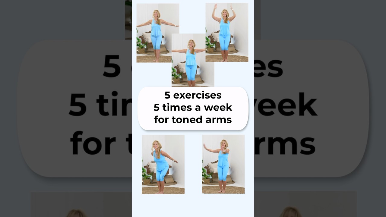 Try These 5 Exercises To Get Rid Of Flabby Arms! #shorts