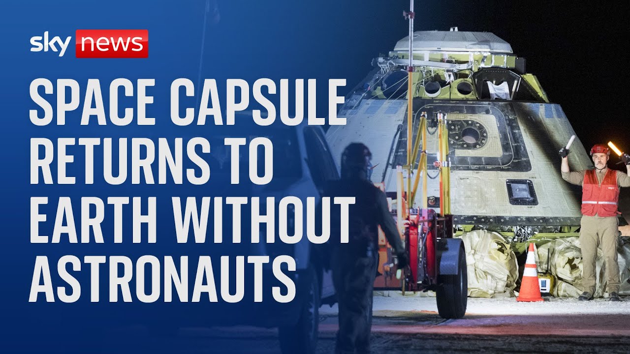 Two astronauts left behind on ISS as Boeing’s Starliner capsule lands on earth empty