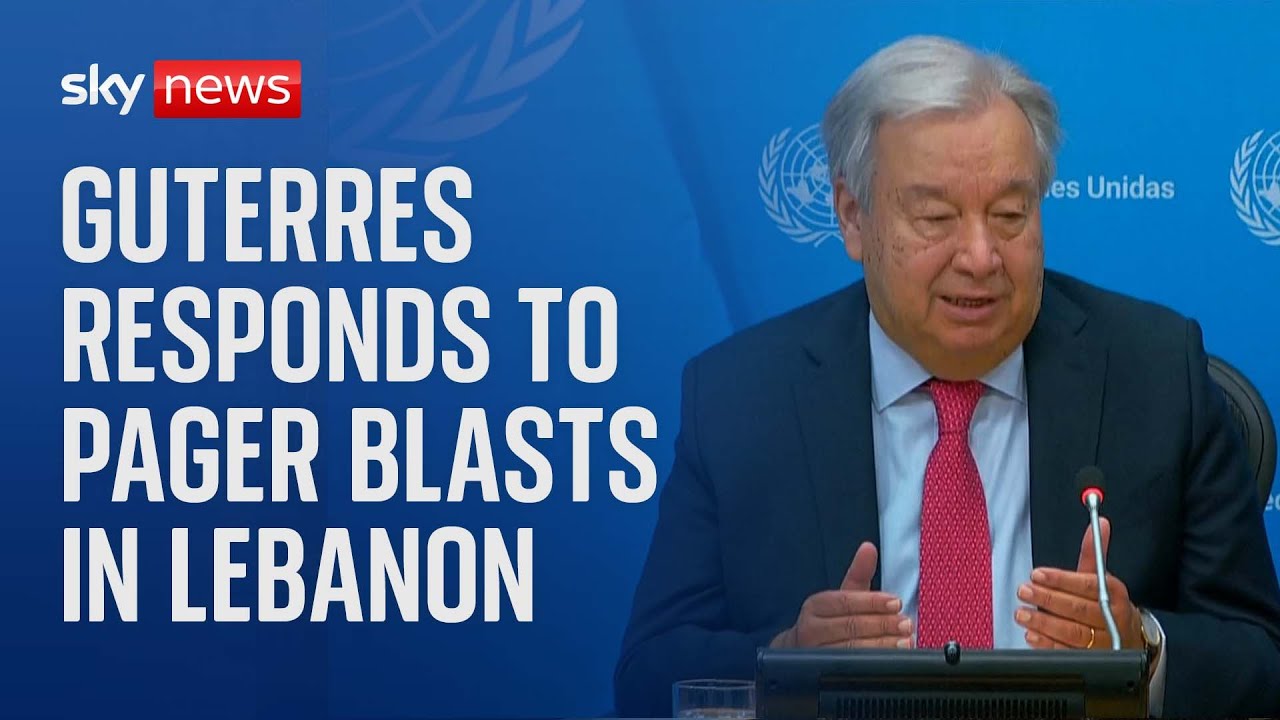 United Nations Secretary General Antonio Guterres holds news conference – Watch in full