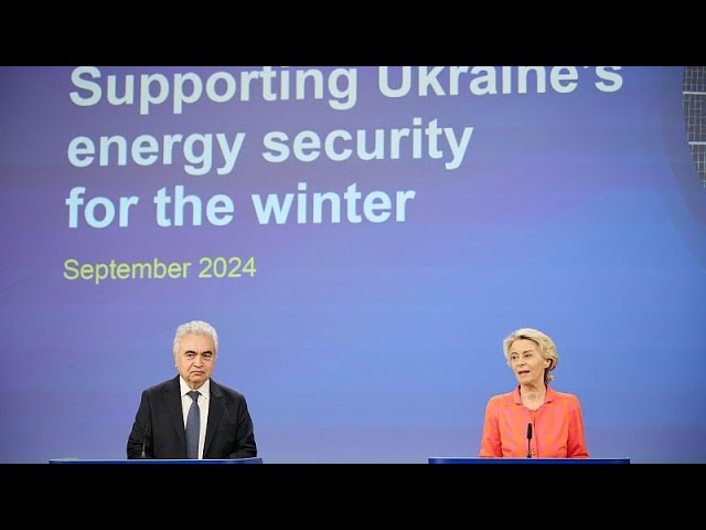 Von der Leyen pledges Ukraine €160m in aid, energy support from frozen Russian assets