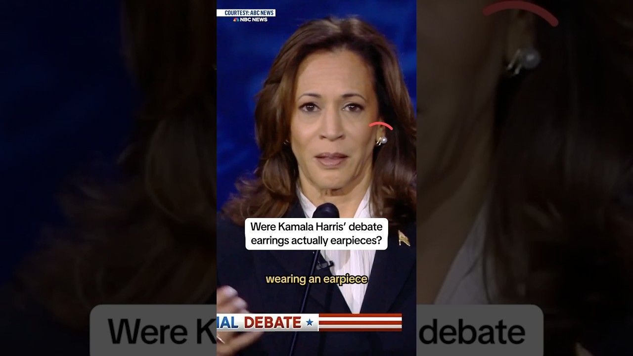 Were Kamala Harris’s debate earrings actually earpieces?