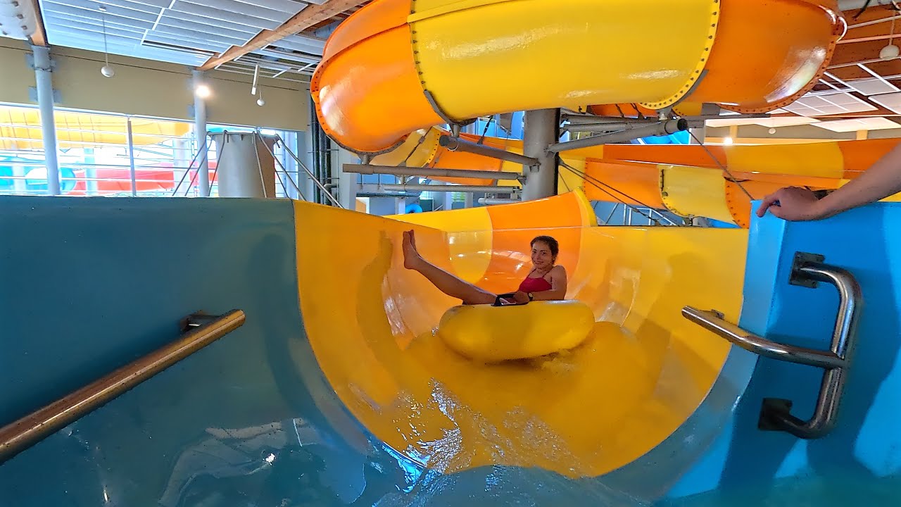 Wild River Water Slide 💦 at Aqualand Moravia 🇨🇿