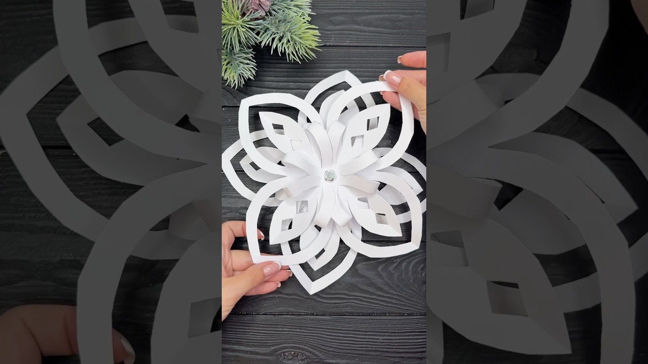 WoW! 😍 Easy Paper Snowflake Christmas Decorations 2024
