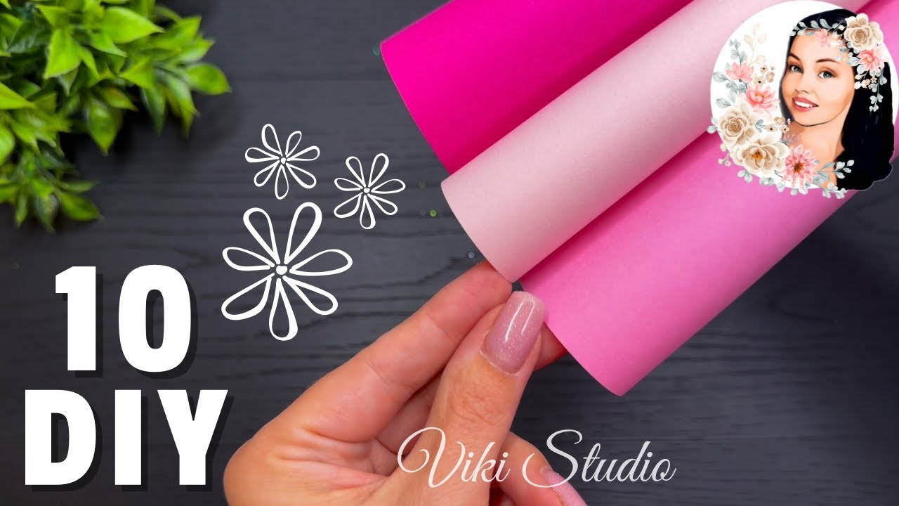 10 IDEAS! 🌸 Easy Paper Flowers Beautiful Craft Ideas