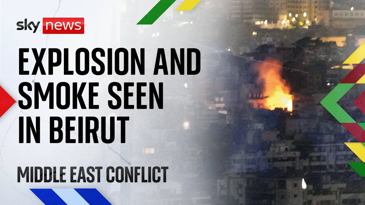 Beirut live: Blasts and explosions seen over southern suburbs