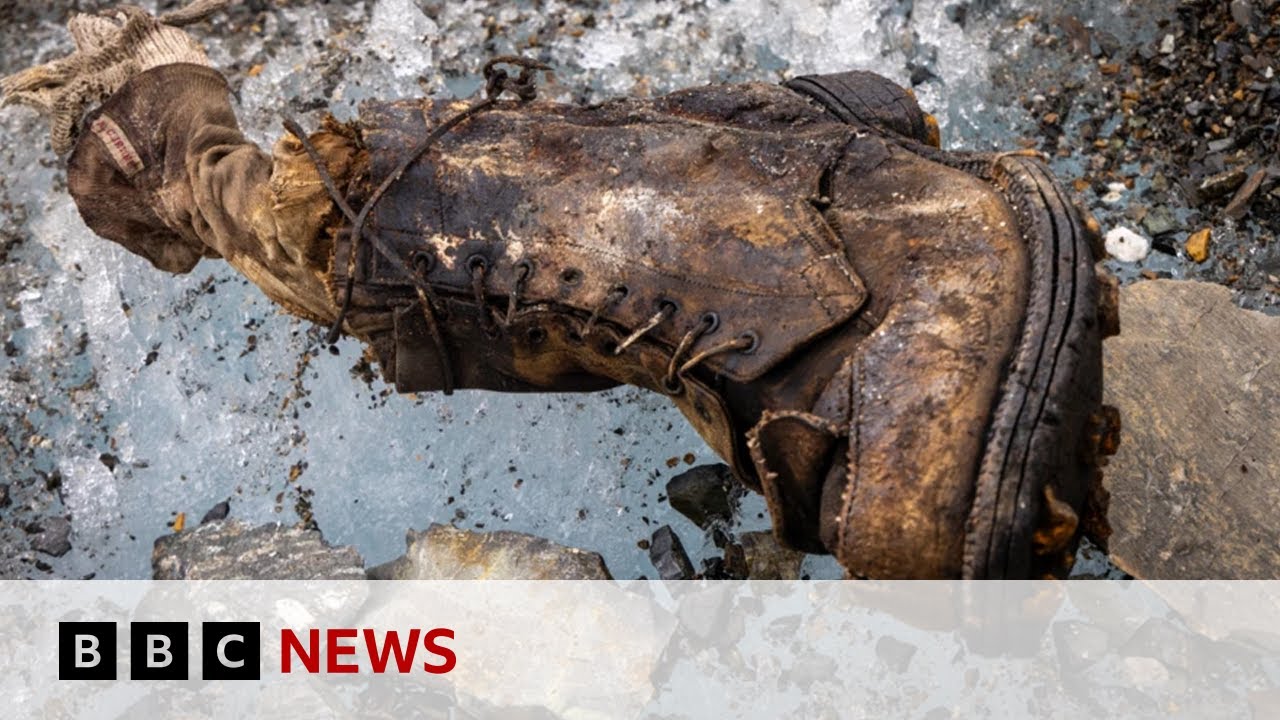 Boot found on Everest may solve 100-year-old climbing mystery | BBC News