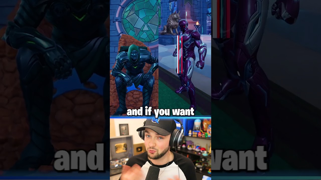 BOSS Dr Doom vs Iron Man NPC in Fortnite!