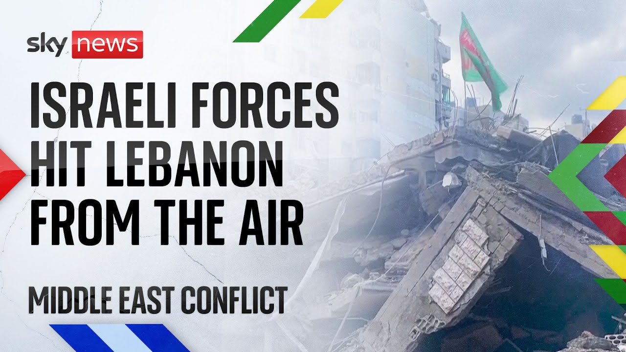 Civilians flee as south Lebanon pounded by Israeli forces from the air | Middle East conflict