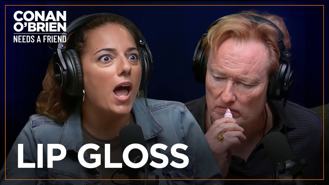 Conan Tries Sona’s “Delicious” Lip Gloss | Conan O’Brien Needs A Friend