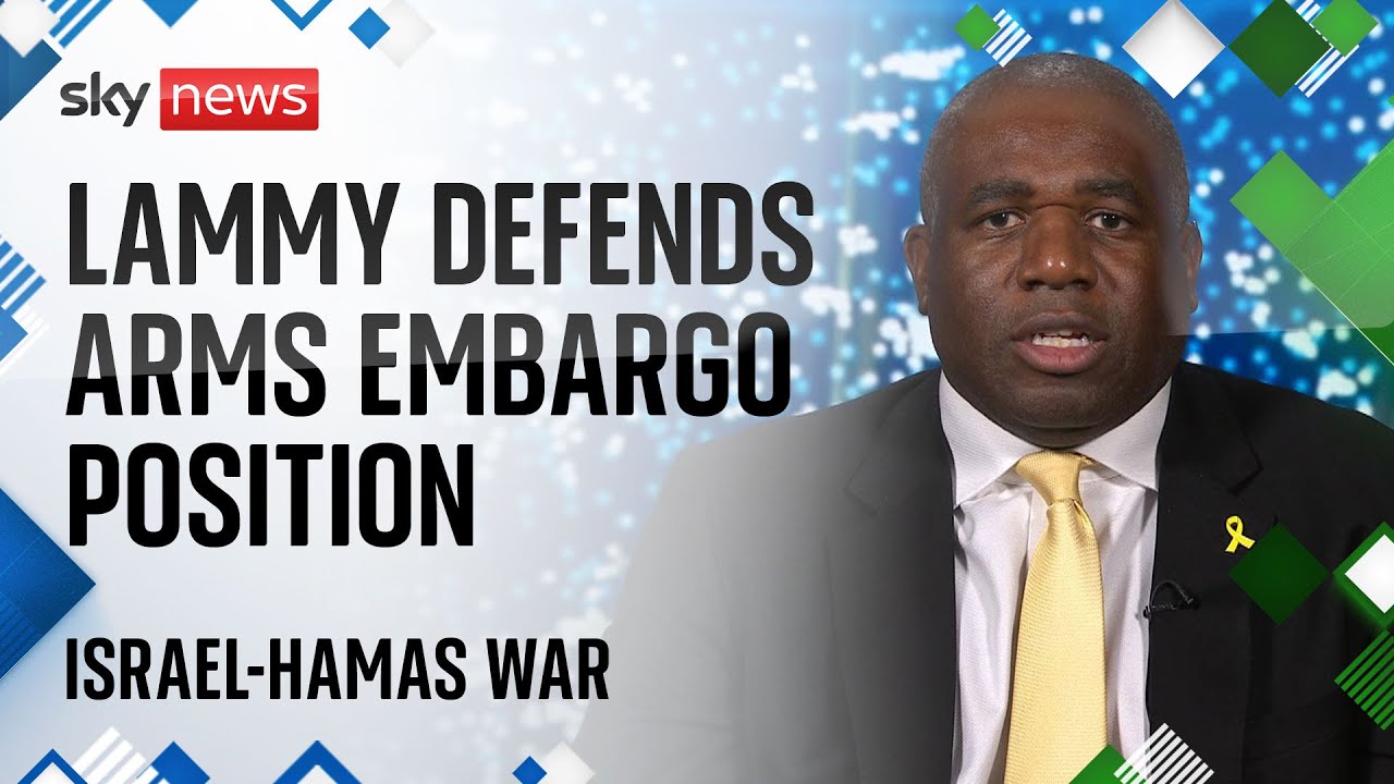 David Lammy: ‘UK could not endorse a full arms embargo to Israel’