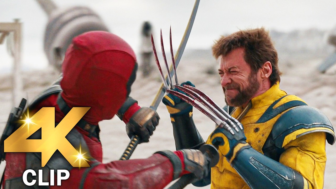 Deadpool Vs Wolverine – Fight Scene | DEADPOOL & WOLVERINE (2024) Movie CLIP 4K