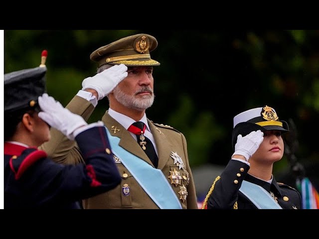 Despite stormy skies, Spain’s National Day celebrations are still a spectacle