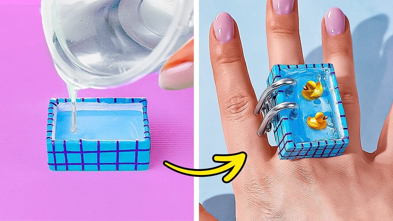 DIY ADORABLE JEWELRY 😍 EPOXY RESIN CRAFTS